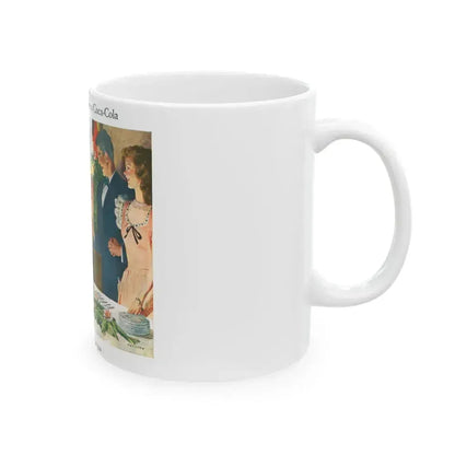 Coca-Cola advertisement, 1945 - White Coffee Mug - Go Mug Yourself