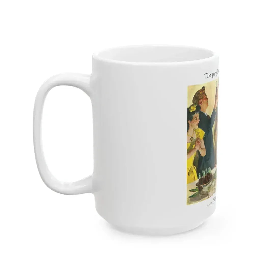 Coca-Cola advertisement, 1945 - White Coffee Mug - Go Mug Yourself