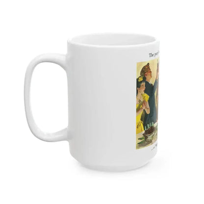 Coca-Cola advertisement, 1945 - White Coffee Mug - Go Mug Yourself
