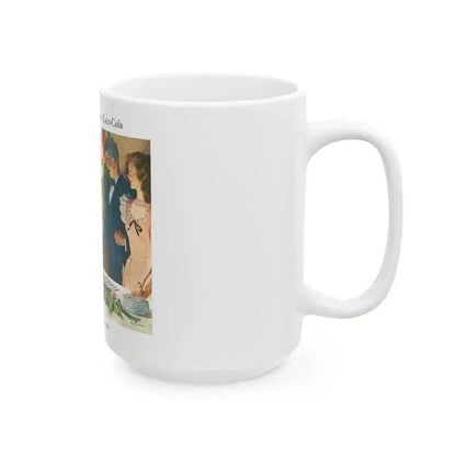 Coca-Cola advertisement, 1945 - White Coffee Mug - Go Mug Yourself