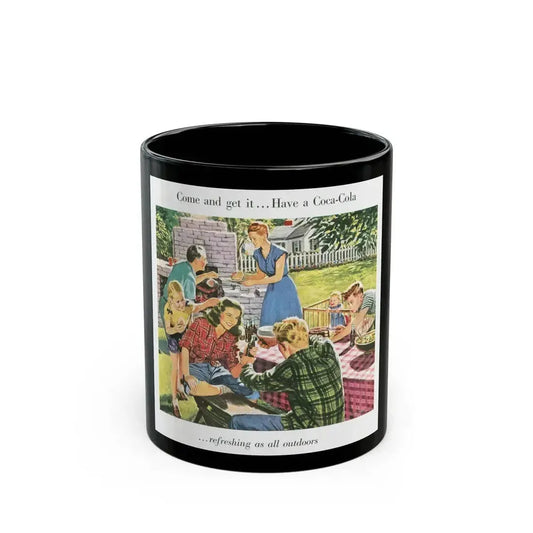 Coca-Cola advertisement, 1946 - Black Coffee Mug 11oz - Go Mug Yourself