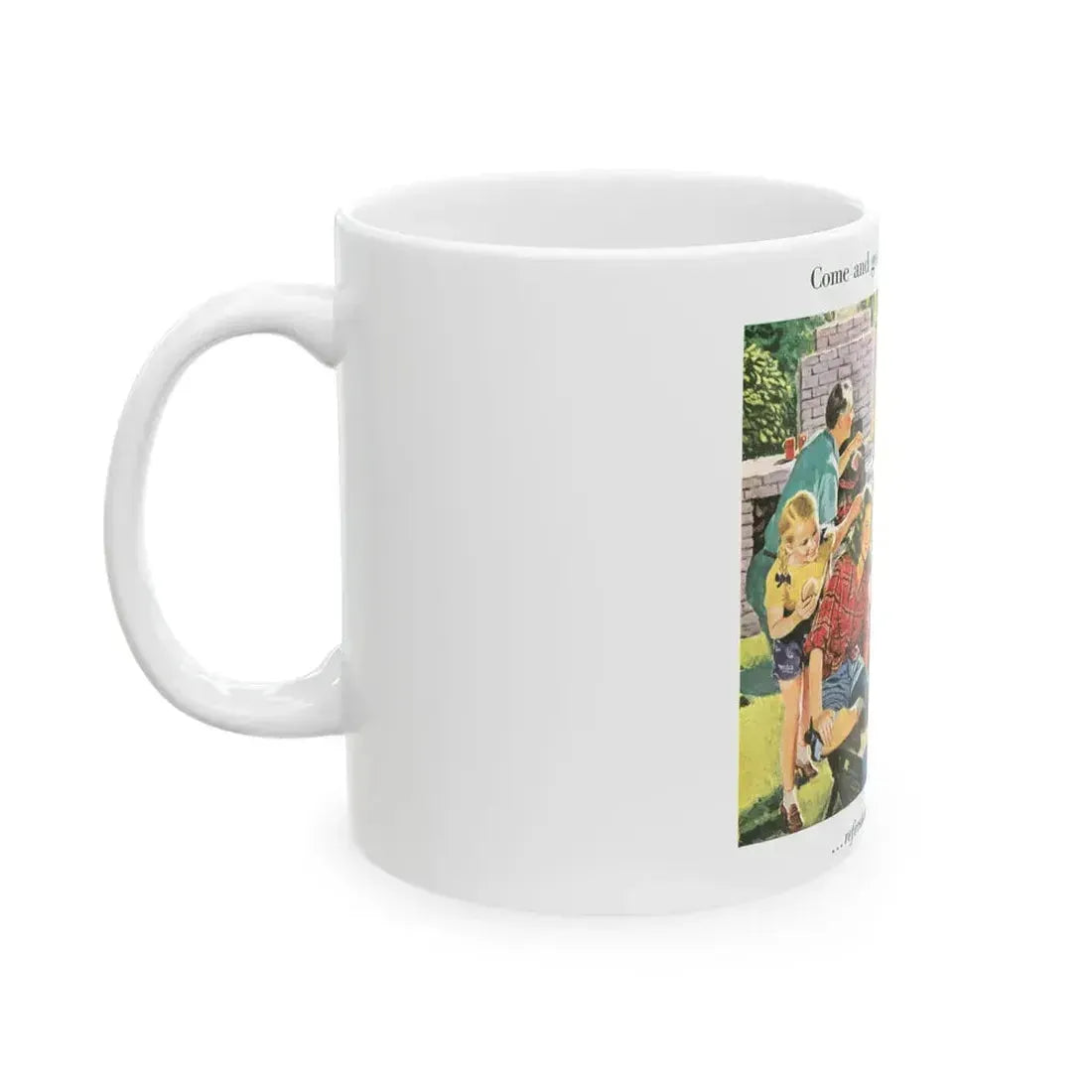 Coca-Cola advertisement, 1946 - White Coffee Mug - Go Mug Yourself