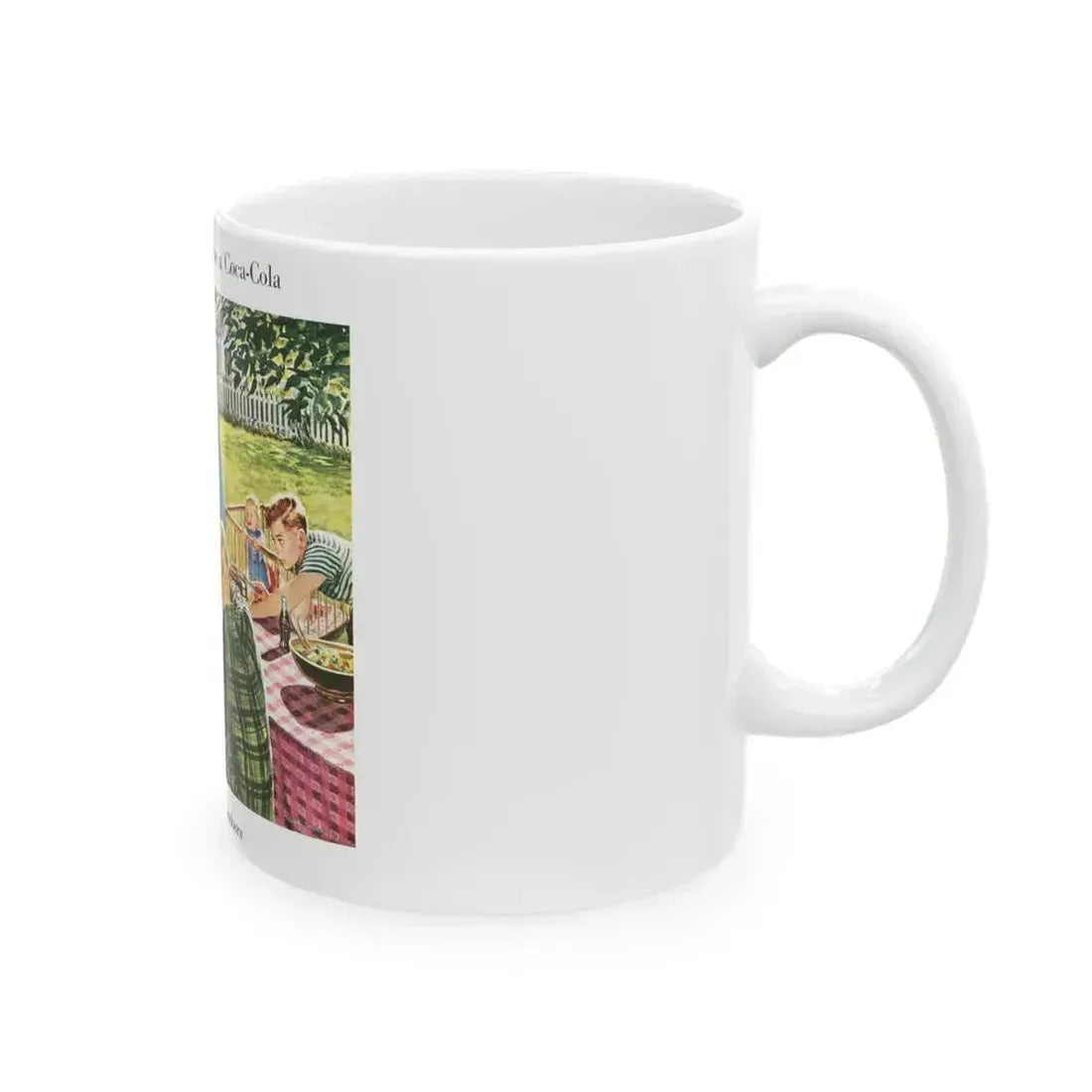 Coca-Cola advertisement, 1946 - White Coffee Mug - Go Mug Yourself