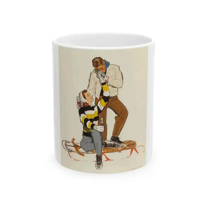 Coca Cola advertisement, 1956 - White Coffee Mug 11oz - Go Mug Yourself