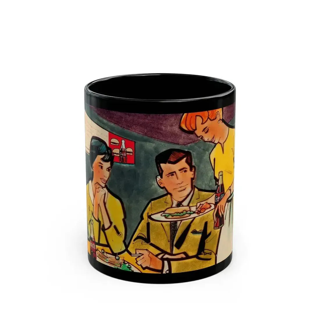 Coca-Cola advertisement (2) - Black Coffee Mug 11oz - Go Mug Yourself