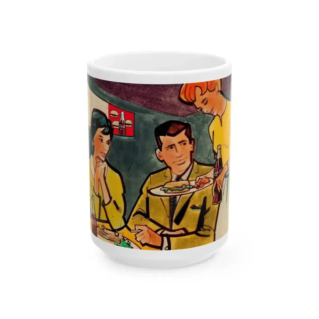 Coca-Cola advertisement (2) - White Coffee Mug 15oz - Go Mug Yourself