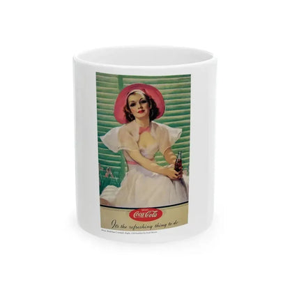 Coca-Cola advertisement_1 - White Coffee Mug 11oz - Go Mug Yourself
