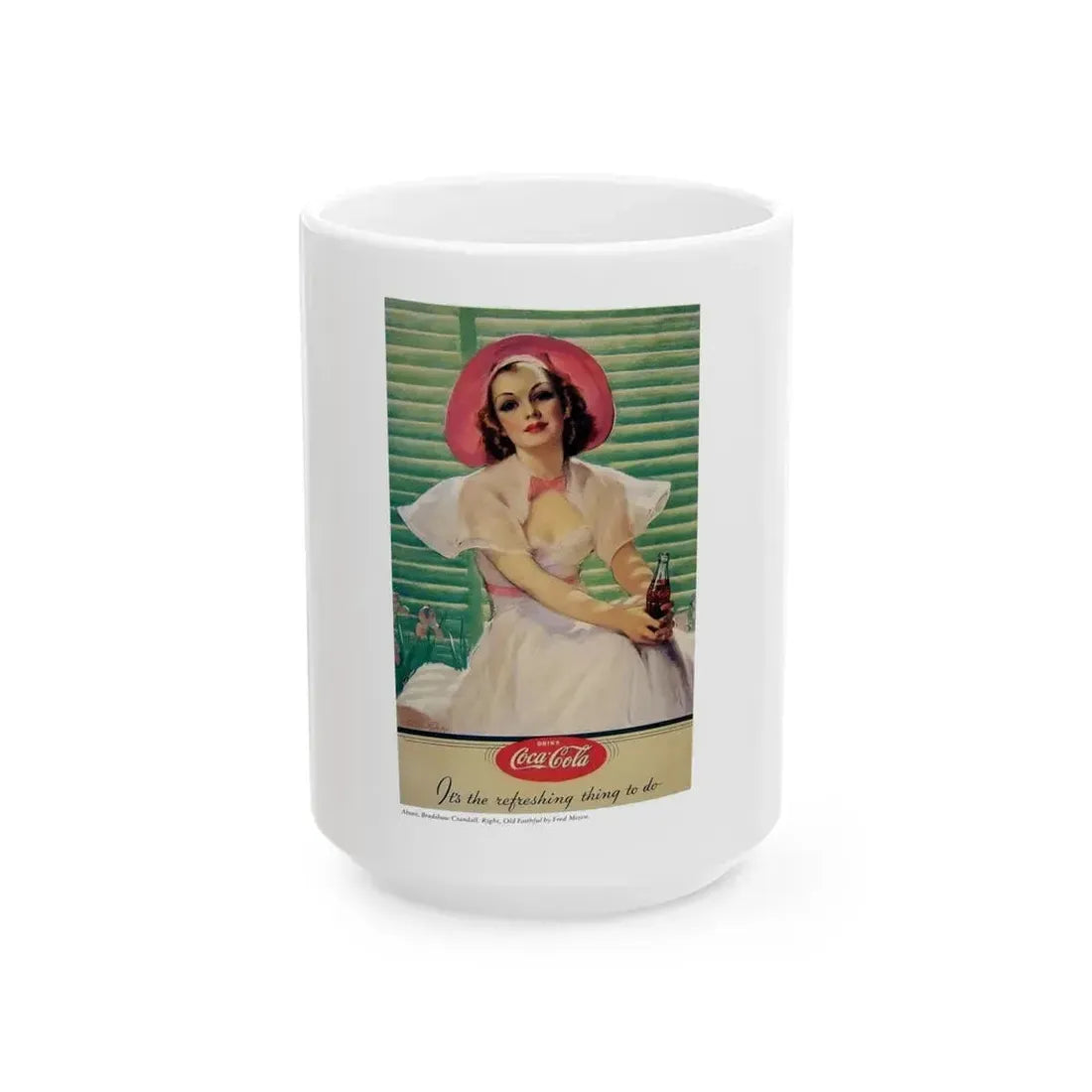 Coca-Cola advertisement_1 - White Coffee Mug 15oz - Go Mug Yourself