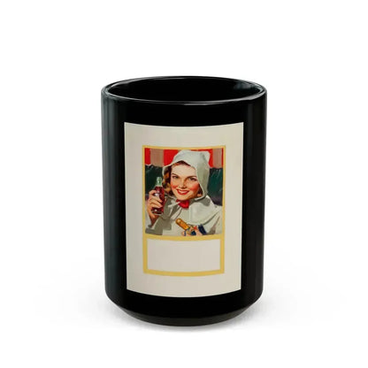 Coca-Cola, advertising illustration - Black Coffee Mug 15oz - Go Mug Yourself