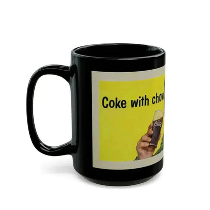 Coca-Cola advertising illustration - Black Coffee Mug - Go Mug Yourself