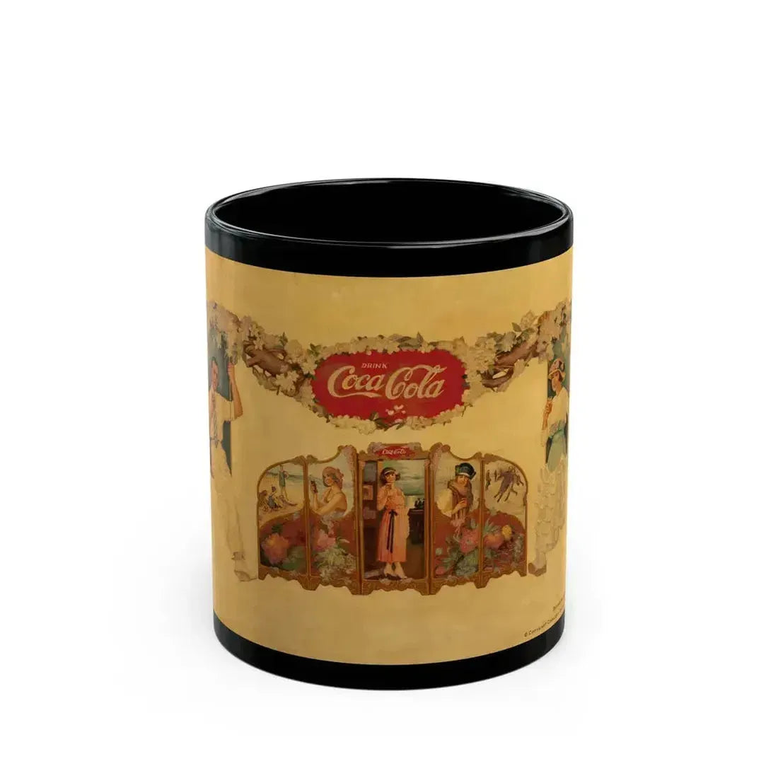 Coca-Cola, beverage advertisement - Black Coffee Mug 11oz - Go Mug Yourself