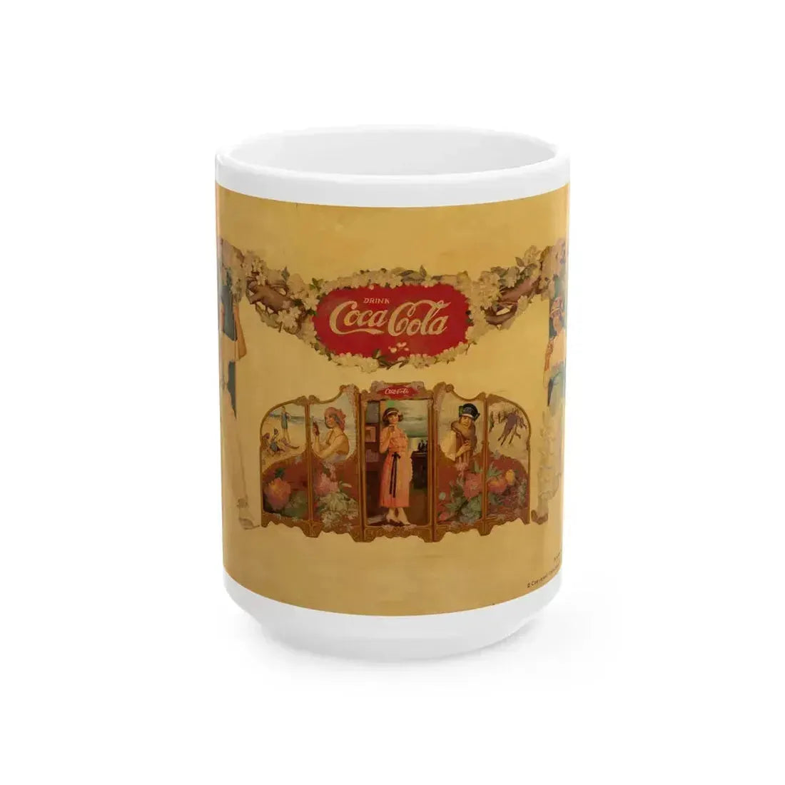 Coca-Cola, beverage advertisement - White Coffee Mug 15oz - Go Mug Yourself