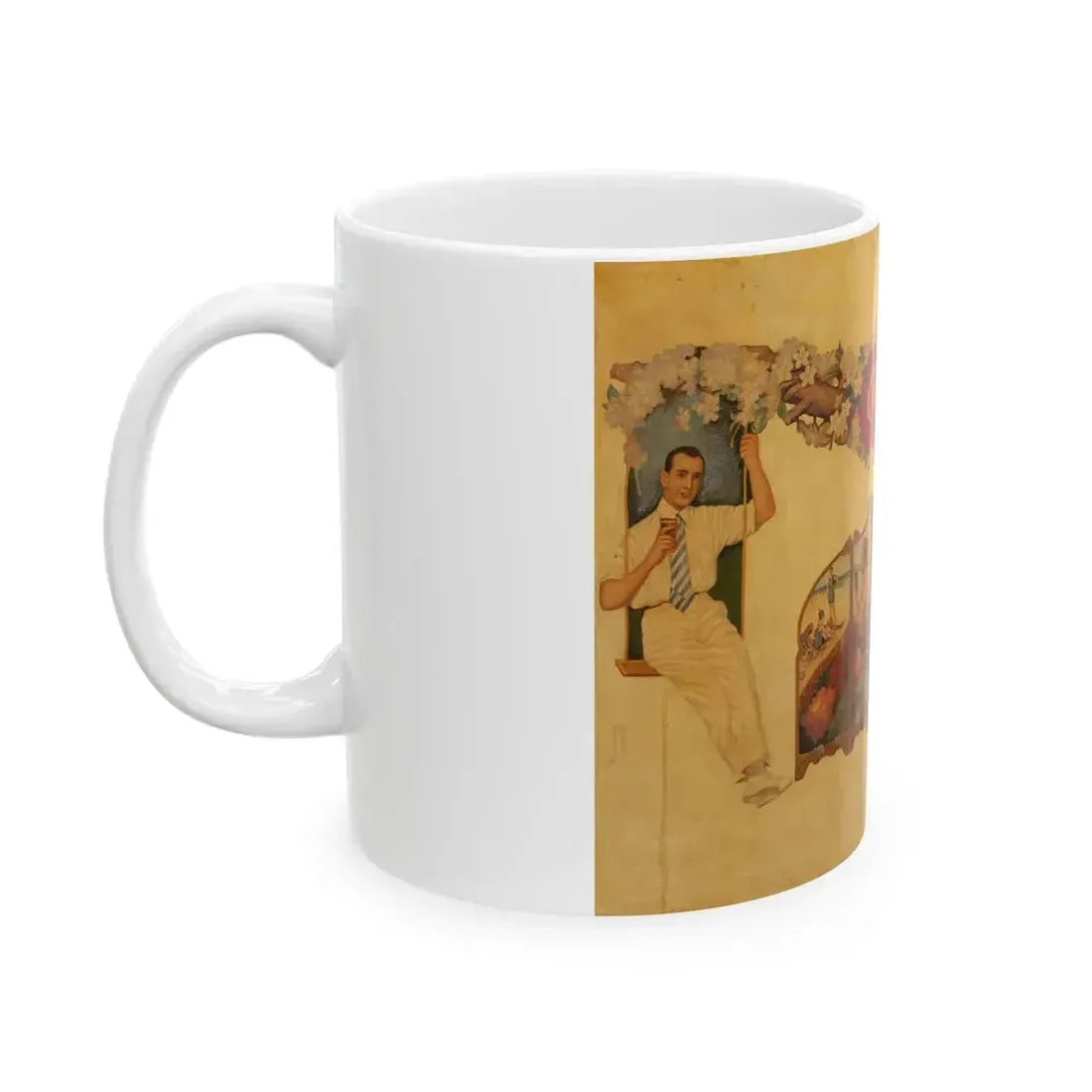 Coca-Cola, beverage advertisement - White Coffee Mug - Go Mug Yourself