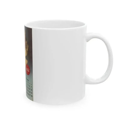 Coca Cola, calendar advertisement 1-2, 1948 - White Coffee Mug - Go Mug Yourself