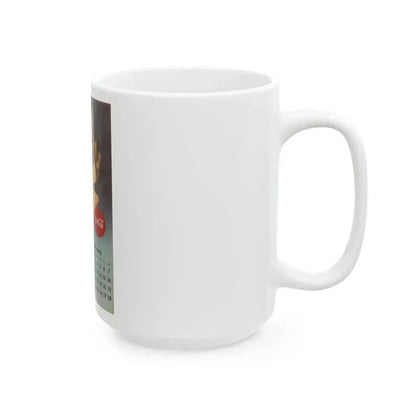 Coca Cola, calendar advertisement 1-2, 1948 - White Coffee Mug - Go Mug Yourself