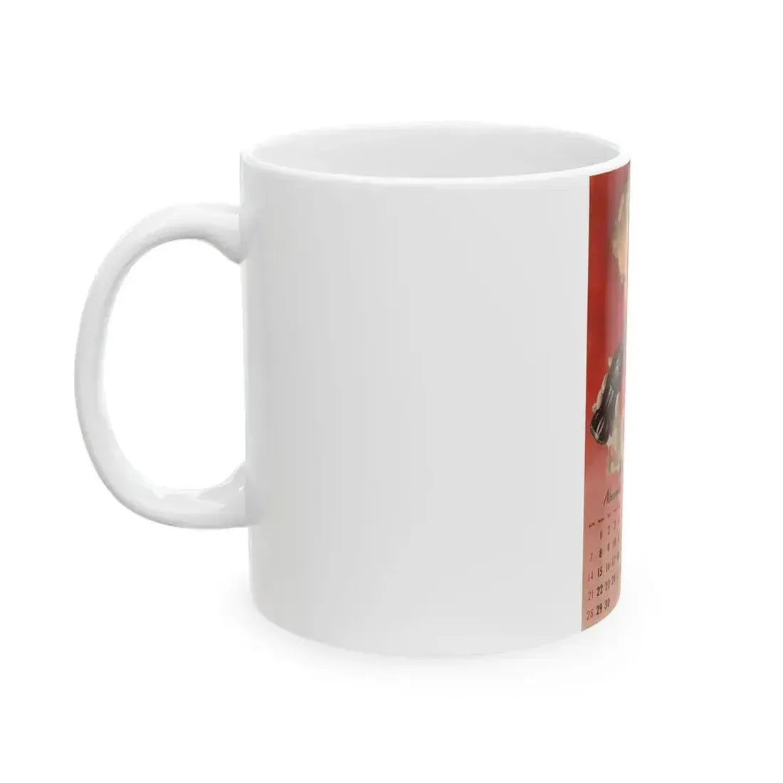 Coca Cola, calendar advertisement 11-12, 1948 - White Coffee Mug - Go Mug Yourself