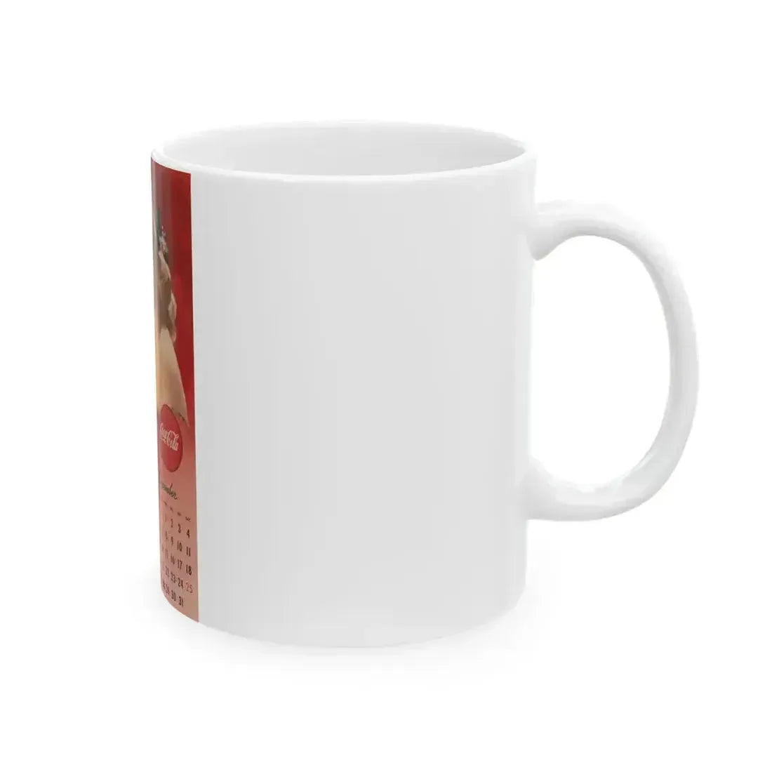 Coca Cola, calendar advertisement 11-12, 1948 - White Coffee Mug - Go Mug Yourself