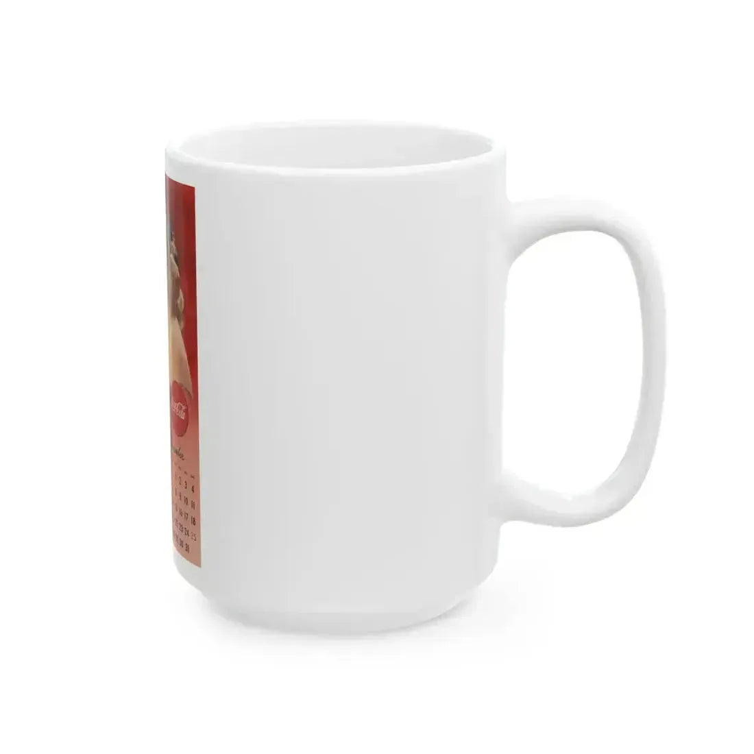 Coca Cola, calendar advertisement 11-12, 1948 - White Coffee Mug - Go Mug Yourself