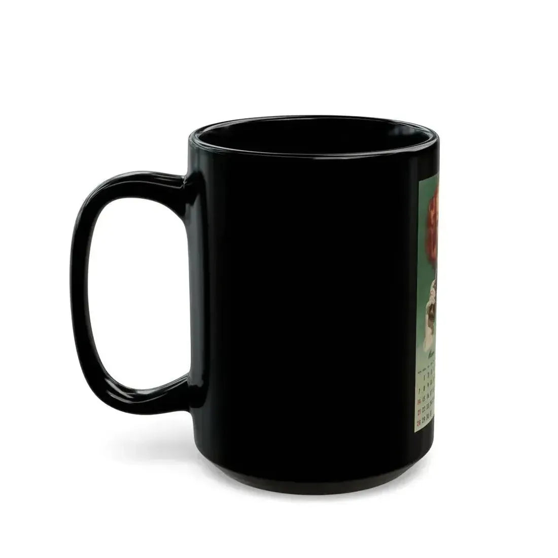 Coca Cola, calendar advertisement 3-4, 1948 - Black Coffee Mug - Go Mug Yourself