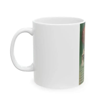 Coca Cola, calendar advertisement 3-4, 1948 - White Coffee Mug - Go Mug Yourself