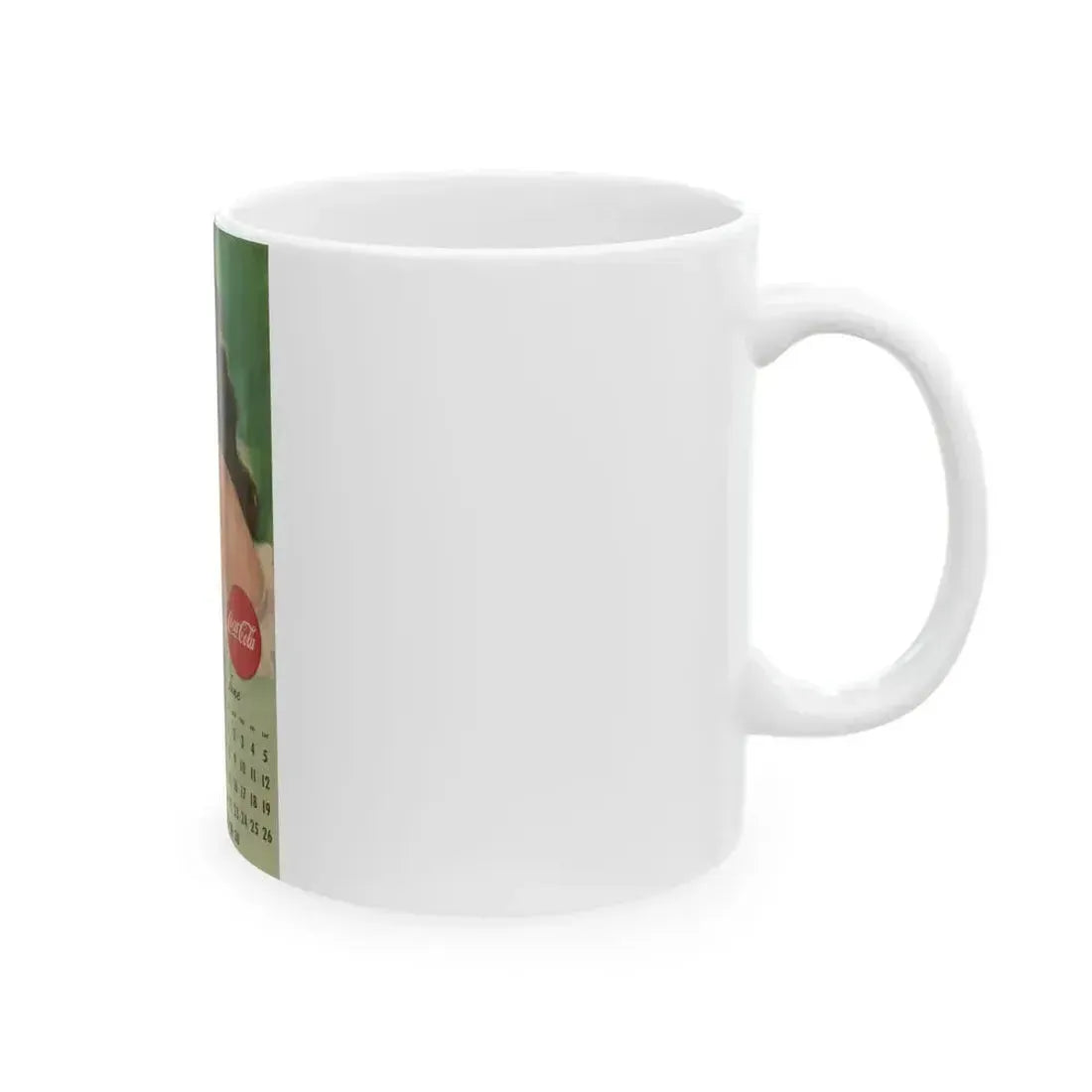 Coca Cola, calendar advertisement 5-6, 1948 - White Coffee Mug - Go Mug Yourself