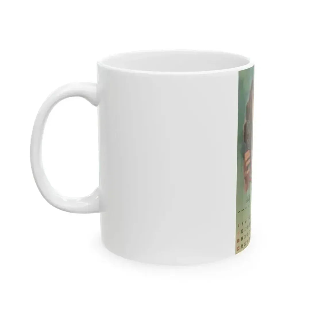 Coca Cola, calendar advertisement 7-8, 1948 - White Coffee Mug - Go Mug Yourself