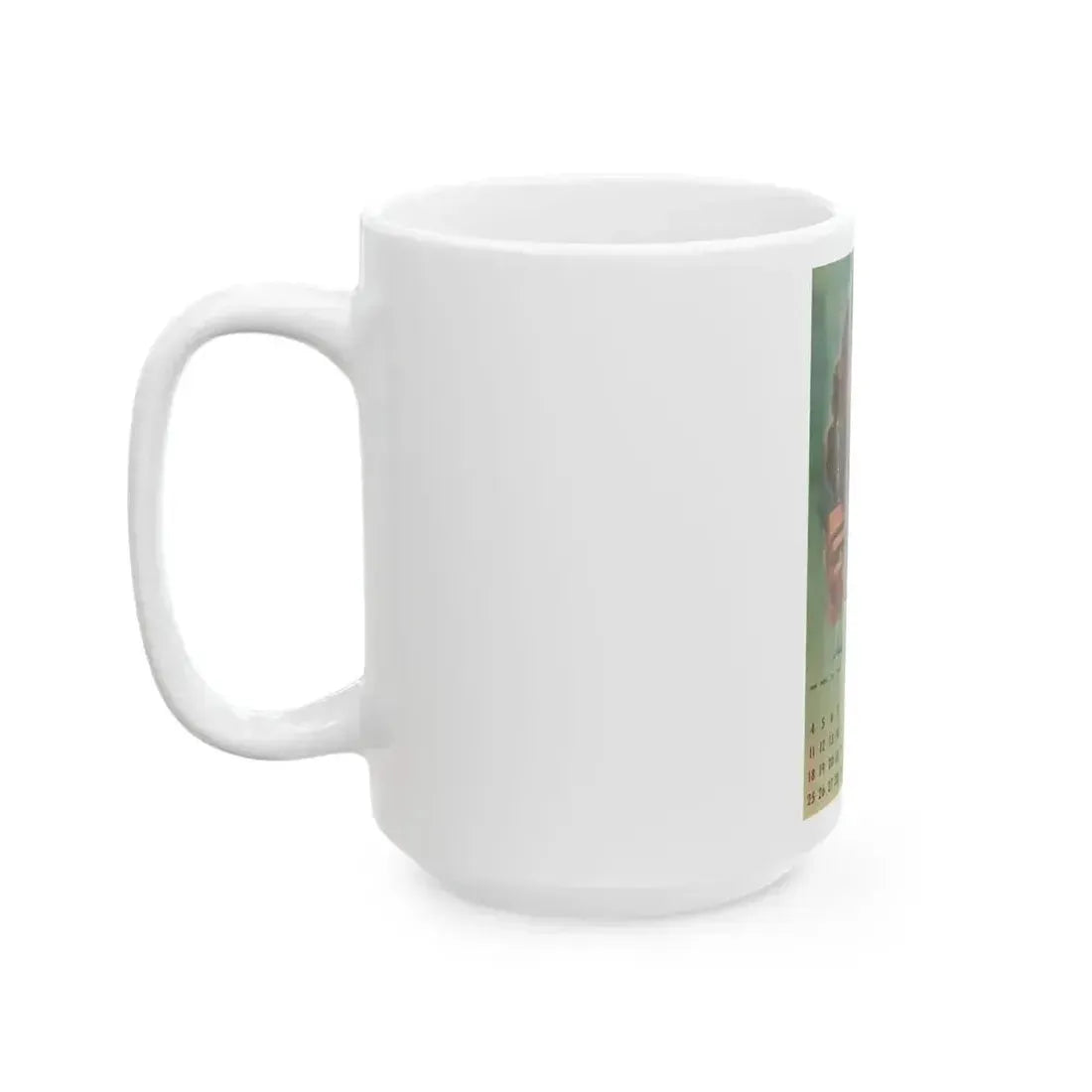 Coca Cola, calendar advertisement 7-8, 1948 - White Coffee Mug - Go Mug Yourself