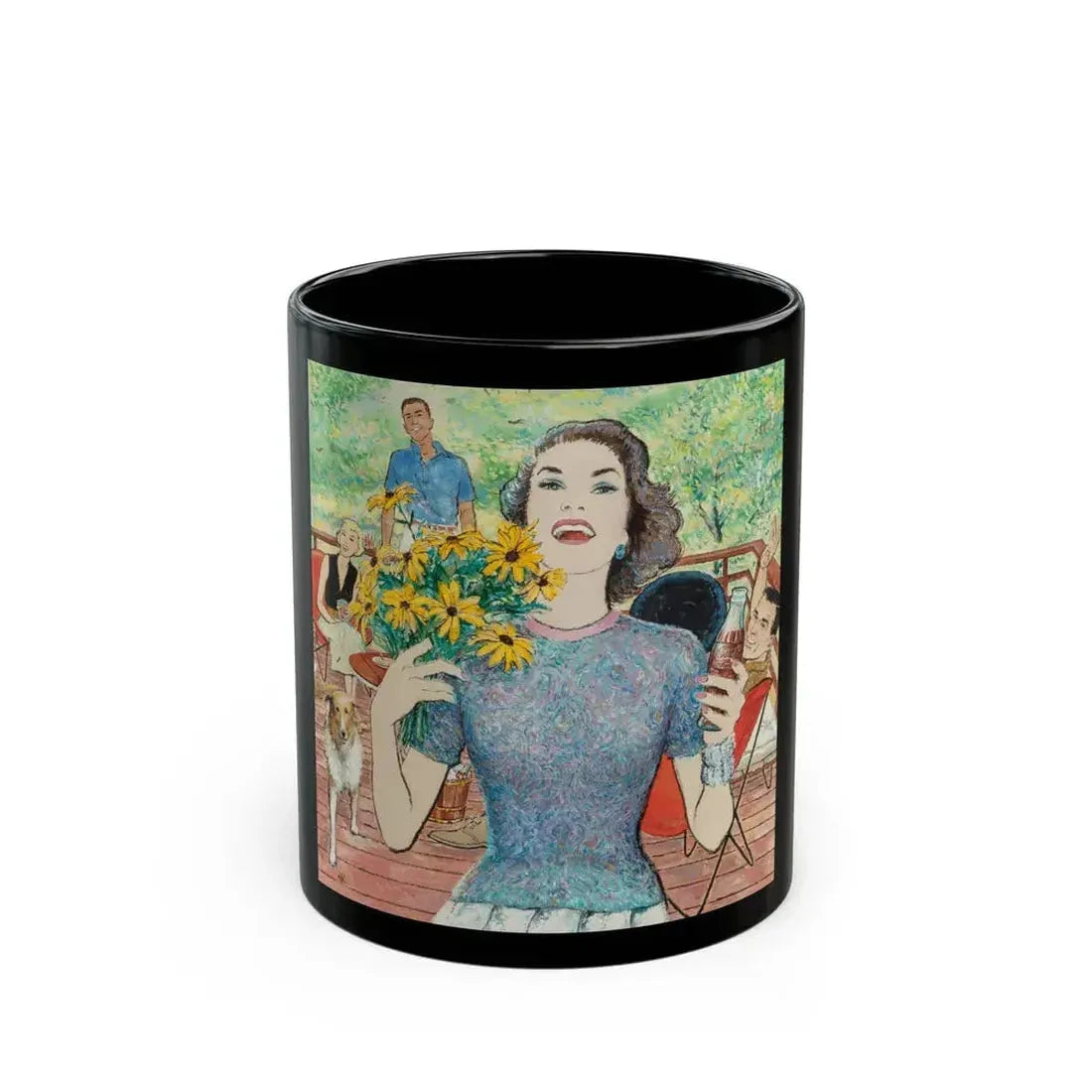 Coca-Cola on the Deck - Black Coffee Mug 11oz - Go Mug Yourself