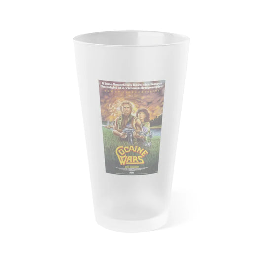 COCAINE WARS 1985 Movie Poster - Frosted Pint Glass 16oz-16oz-Frosted-Go Mug Yourself