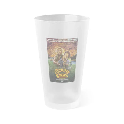 COCAINE WARS 1985 Movie Poster - Frosted Pint Glass 16oz 16oz Frosted - Go Mug Yourself