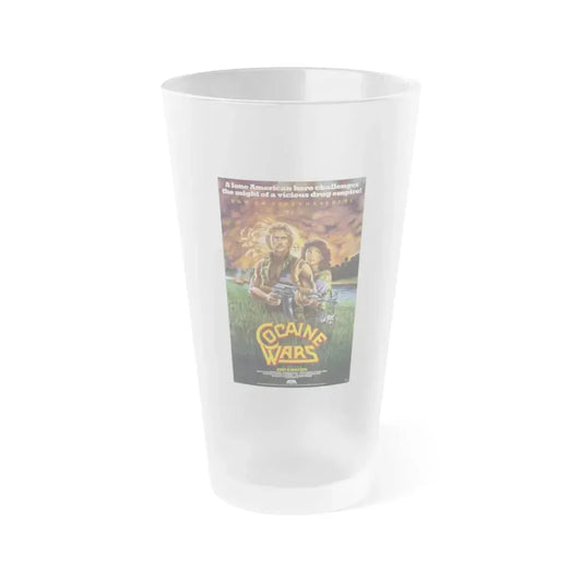 COCAINE WARS 1985 Movie Poster - Frosted Pint Glass 16oz 16oz Frosted - Go Mug Yourself