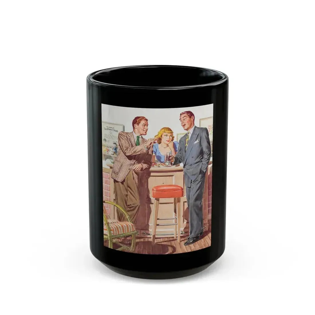 Cocktail Hour - Black Coffee Mug 15oz - Go Mug Yourself