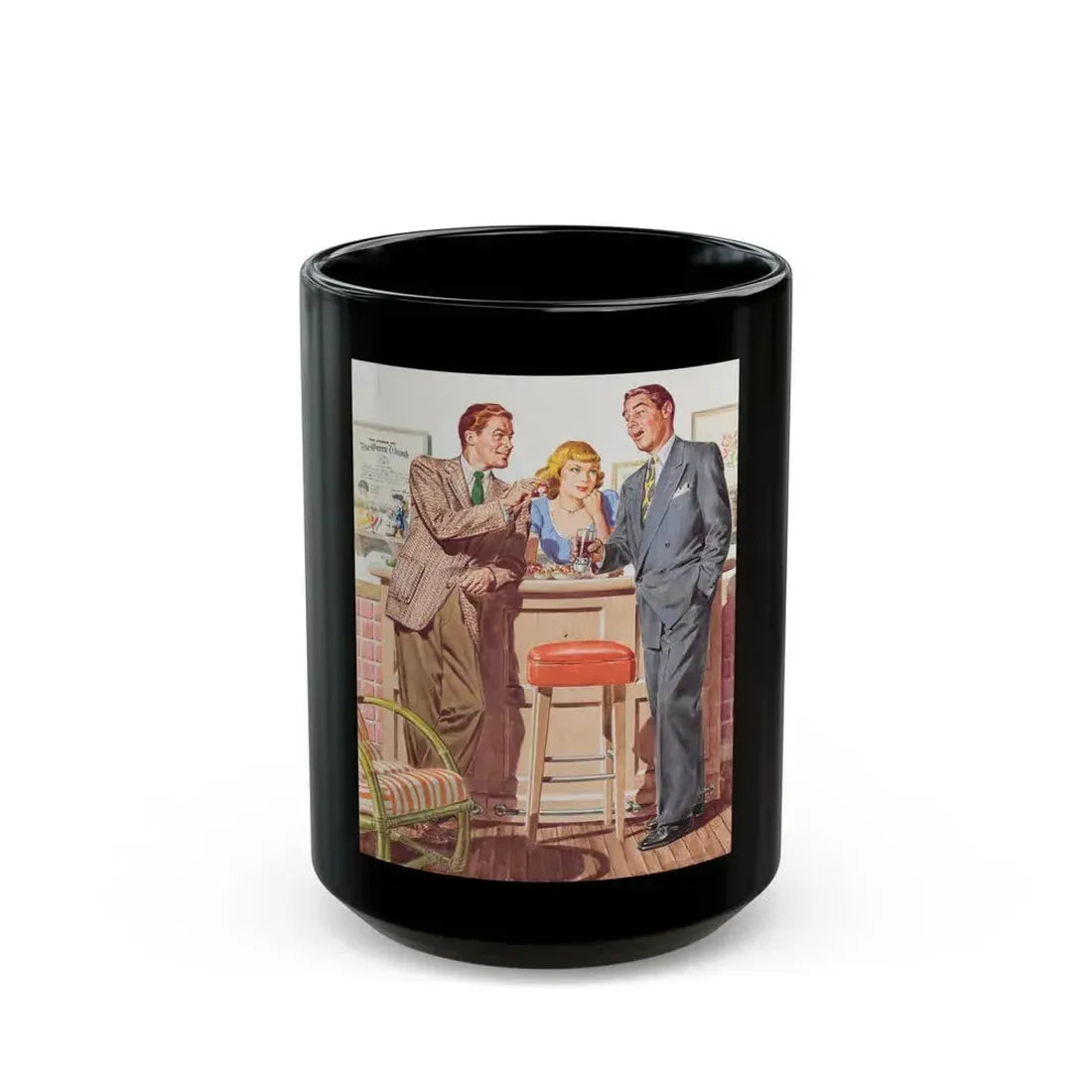 Cocktail Hour - Black Coffee Mug 15oz - Go Mug Yourself