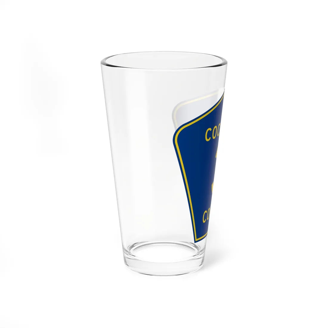 Coconino County 3 (Arizona) (Road Sign) Pint Glass 16oz - Go Mug Yourself