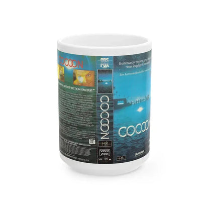 COCOON (VHS COVER) - White Coffee Mug 15oz - Go Mug Yourself