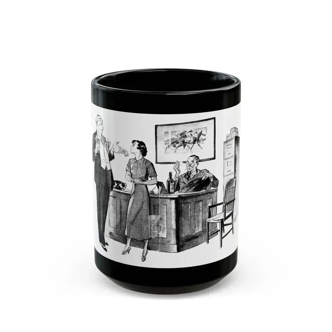 Code for Susan, Liberty magazine, February 6, 1937 - Black Coffee Mug 15oz - Go Mug Yourself