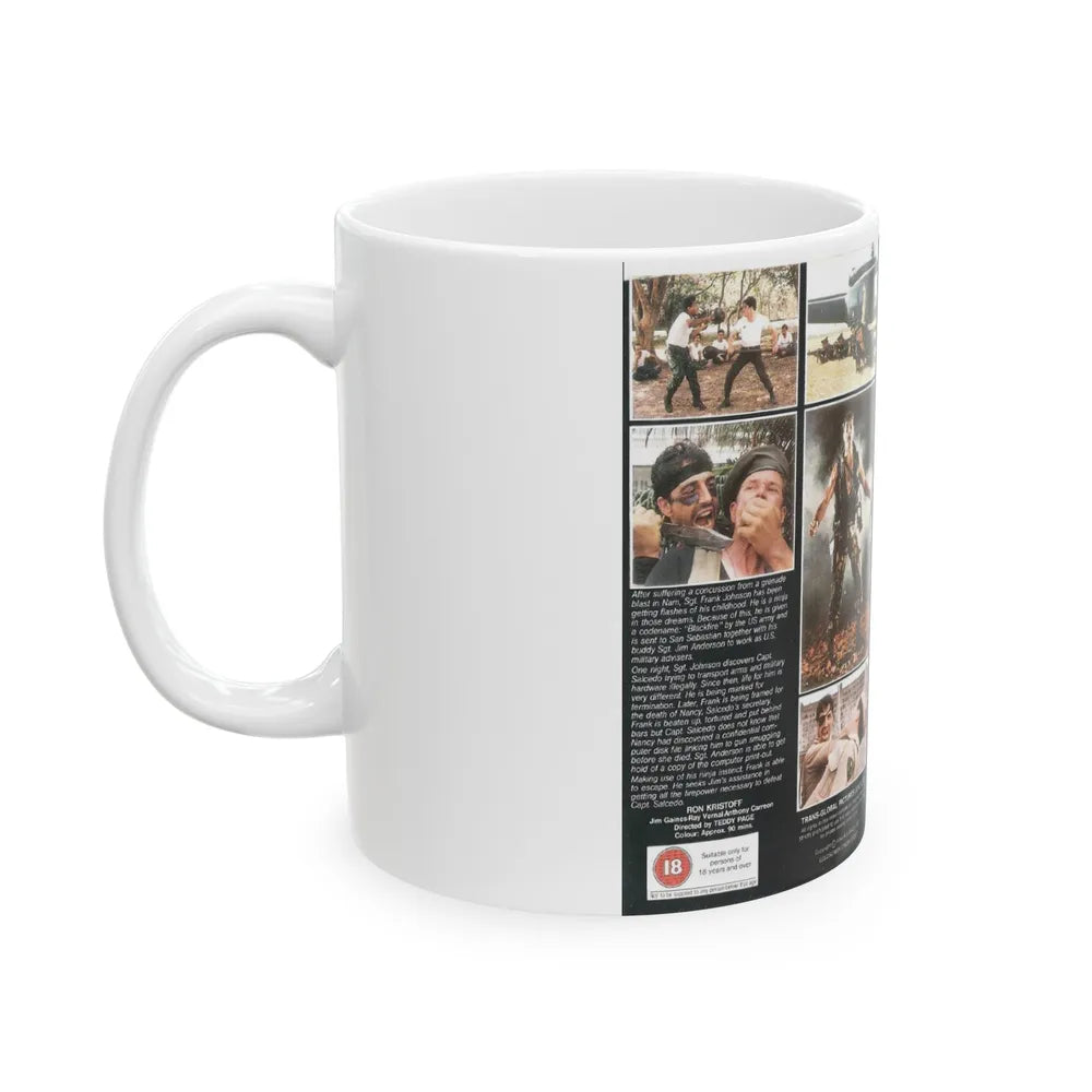 CODE NAME BLACKFIRE VERSION 2 (VHS COVER) - White Coffee Mug-Go Mug Yourself