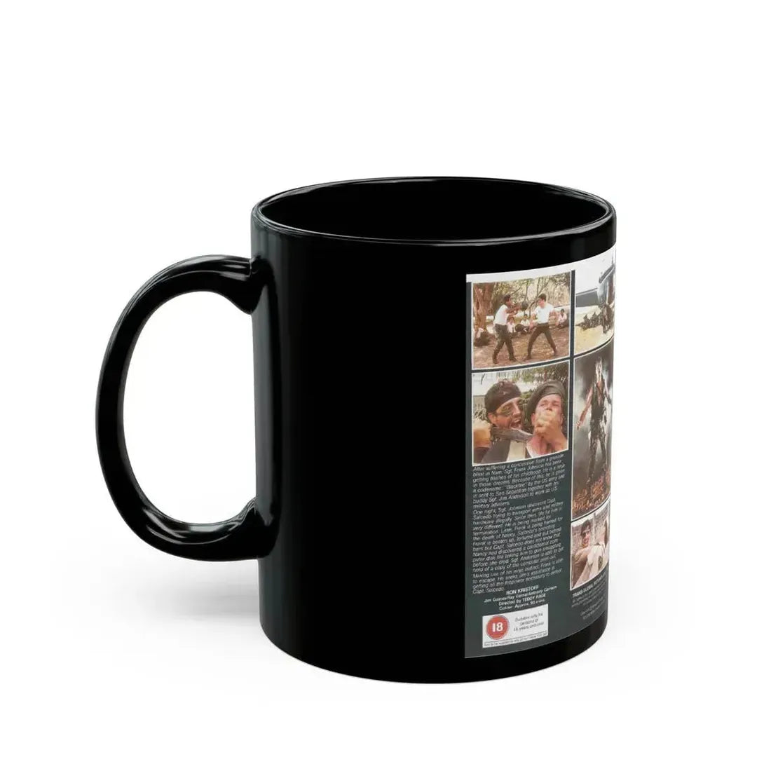 CODE NAME BLACKFIRE (VHS COVER) - Black Coffee Mug - Go Mug Yourself