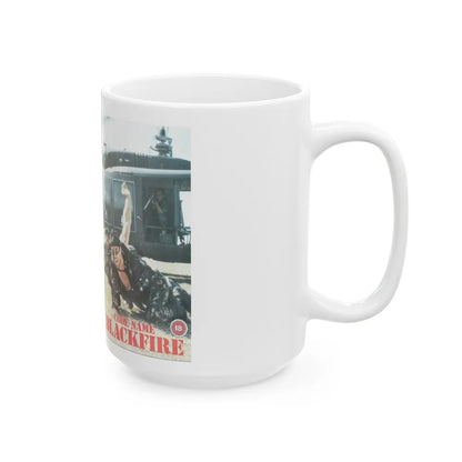 CODE NAME BLACKFIRE (VHS COVER) - White Coffee Mug-Go Mug Yourself