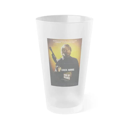 CODE OF SILENCE 1985 Movie Poster - Frosted Pint Glass 16oz 16oz Frosted - Go Mug Yourself