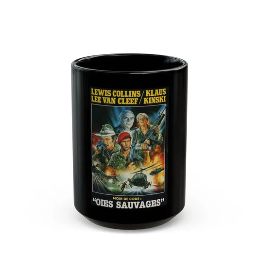 CODENAME WILDGEESE 1984 Movie Poster - Black Coffee Mug 15oz - Go Mug Yourself