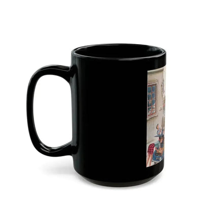 Coed Tourists in Italy, Saturday Evening Post, August 2, 1958 - Black Coffee Mug - Go Mug Yourself