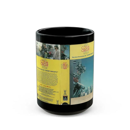COEUR CIRCUIT 2 AKA THE FRENCH SHORT CIRCUIT 2 (VHS COVER) - Black Coffee Mug 15oz - Go Mug Yourself