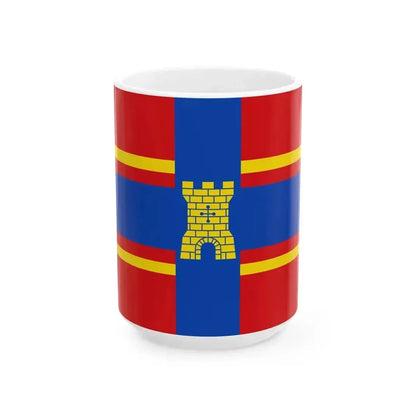 Coevorden vlag (Netherlands) White Coffee Mug 15oz - Go Mug Yourself