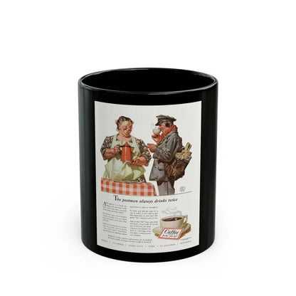 Coffee ad, Liberty Magazine, February 8, 1941 - Black Coffee Mug 11oz - Go Mug Yourself