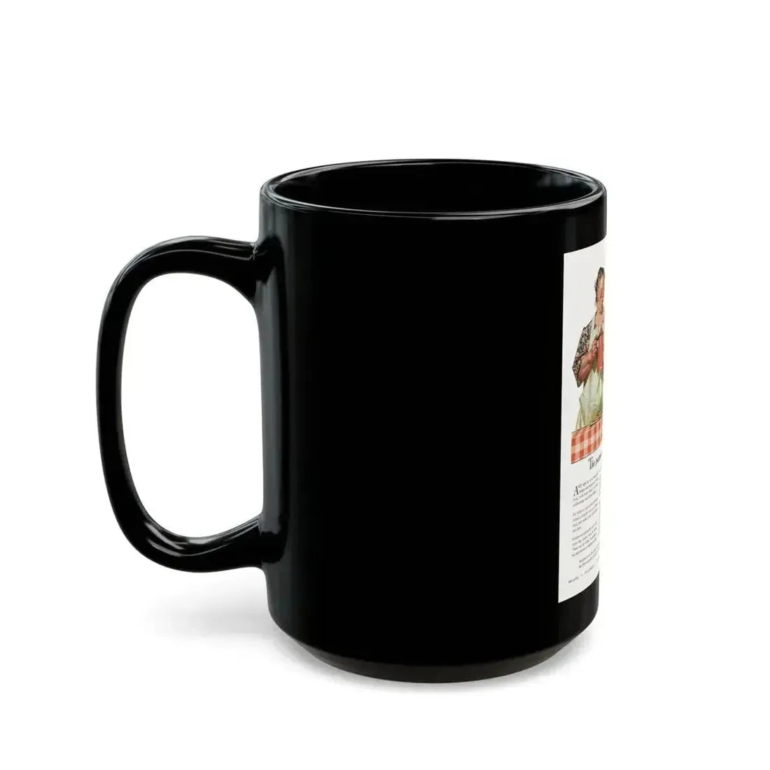 Coffee ad, Liberty Magazine, February 8, 1941 - Black Coffee Mug - Go Mug Yourself