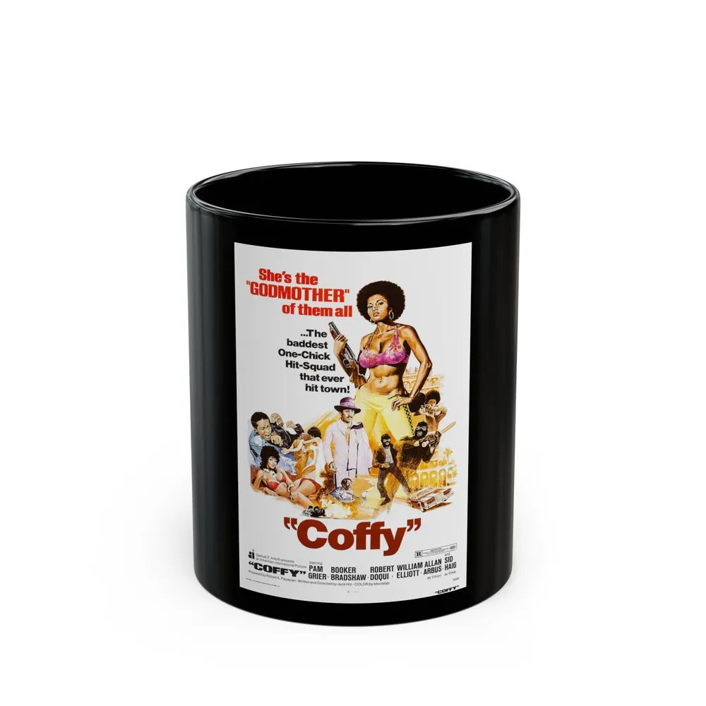 COFFY 1973 Movie Poster - Black Coffee Mug-11oz-Go Mug Yourself