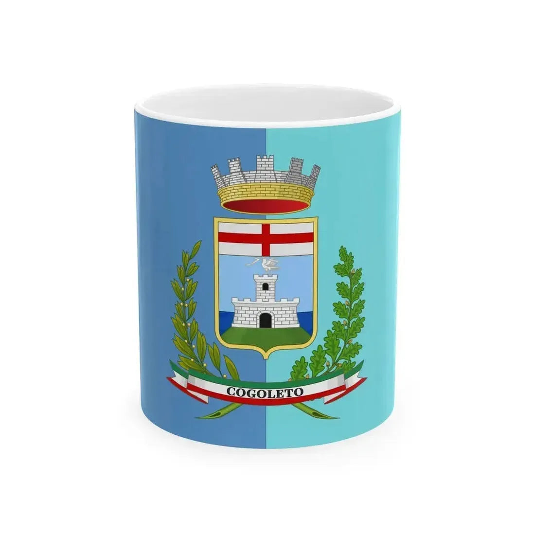 Cogoleto-Bandiera Proposta (Italy) White Coffee Mug 11oz - Go Mug Yourself