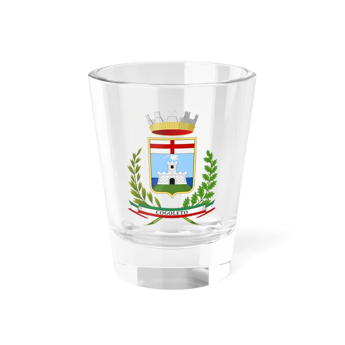 Cogoleto-Stemma (Italy) (Coat of Arms) Shot Glass 1.5oz 1.5oz - Go Mug Yourself