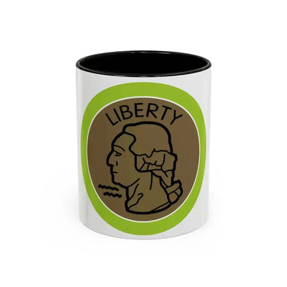 Coin Collecting (Boy Scout Merit Badge) Accent Coffee Mug 11oz Black - Go Mug Yourself